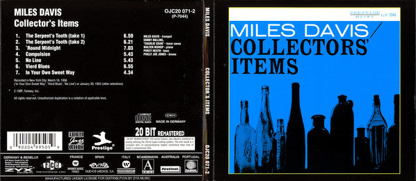 Miles Davis : Collectors' Items (CD, Album, RE, RM, Dig)