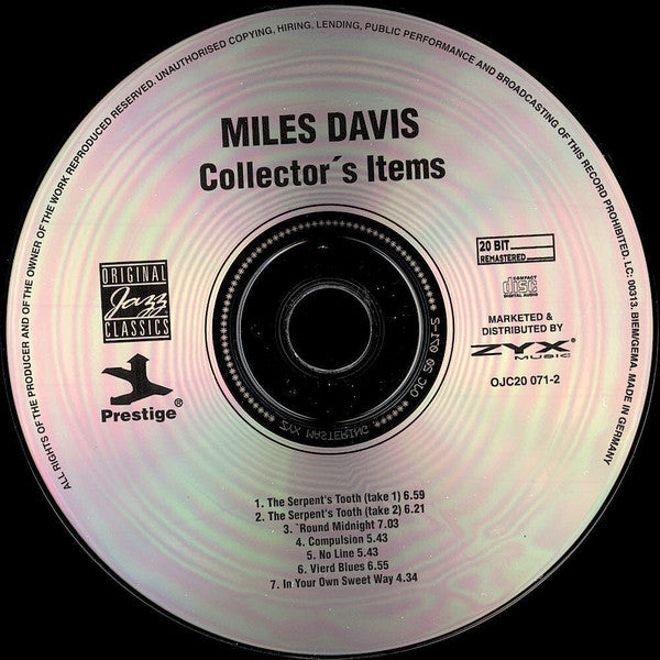 Miles Davis : Collectors' Items (CD, Album, RE, RM, Dig)