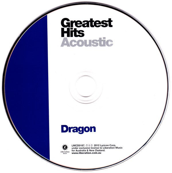 Dragon (5) : Greatest Hits Acoustic (CD, Album, RE)