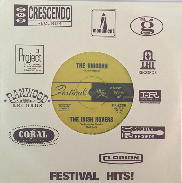 The Irish Rovers : The Unicorn / Black Velvet Band (7", Single)