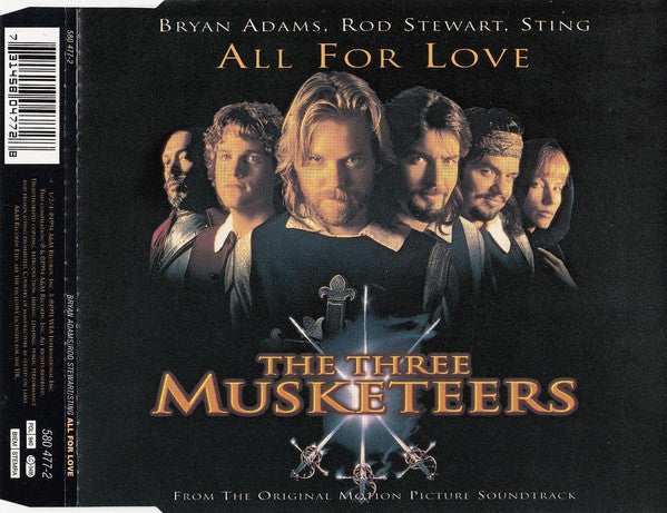 Bryan Adams, Rod Stewart, Sting : All For Love (CD, Maxi, Son)