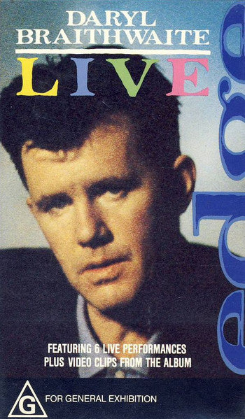 Daryl Braithwaite : Edge - Live (VHS, Album)