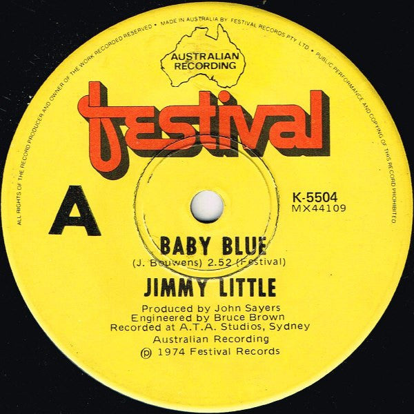 Jimmy Little : Baby Blue (7")