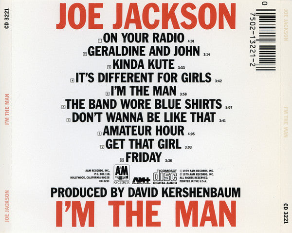 Joe Jackson : I'm The Man (CD, Album, RE)
