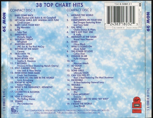 Various : Now That's What I Call Music! 29 (2xCD, Album, Comp)
