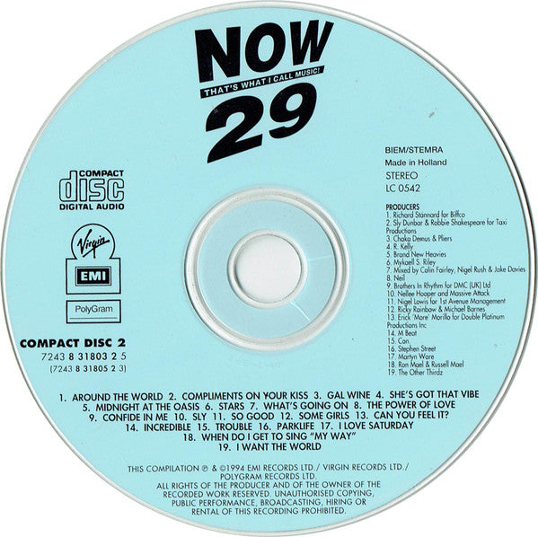 Various : Now That's What I Call Music! 29 (2xCD, Album, Comp)