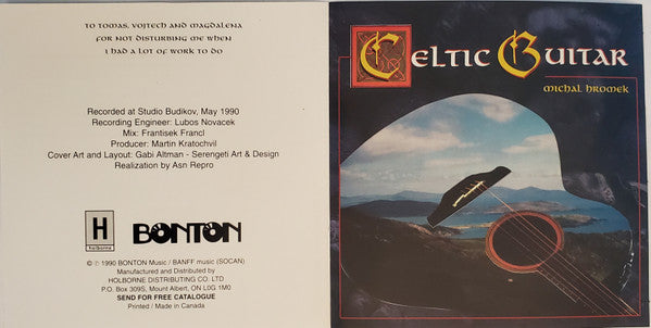 Michal Hromek : Celtic Guitar (CD, Album, RE)