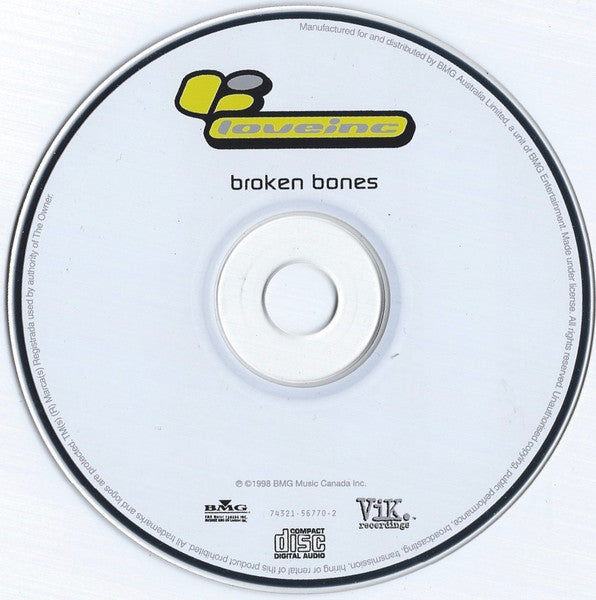Loveinc* : Broken Bones (CD, Single)