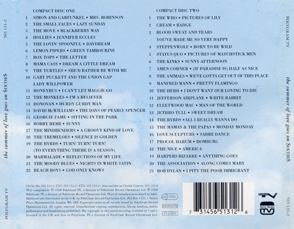 Various : The Summer Of Love Goes On (2xCD, Comp)