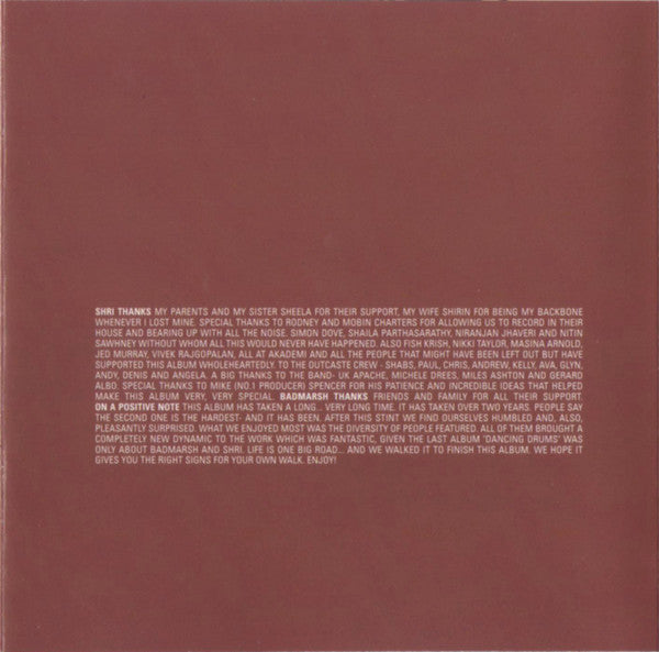 Badmarsh & Shri : Signs (CD, Album)