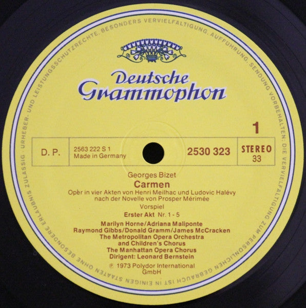 Georges Bizet / Marilyn Horne / James McCracken / Leonard Bernstein / The Metropolitan Opera Orchestra* And Children's Chorus*, The Manhattan Opera Chorus* : Carmen (3xLP + Box)