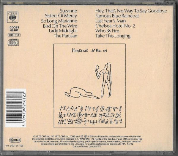 Leonard Cohen : Greatest Hits (CD, Comp, RE)