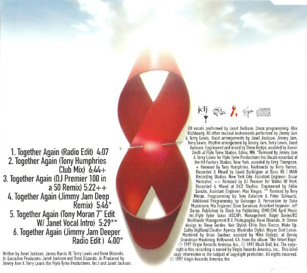 Janet* : Together Again (CD, Single)