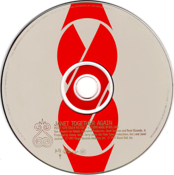 Janet* : Together Again (CD, Single)