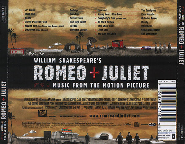 Various : William Shakespeare's Romeo + Juliet (Music From The Motion Picture) (CD, Comp, Enh, RP)