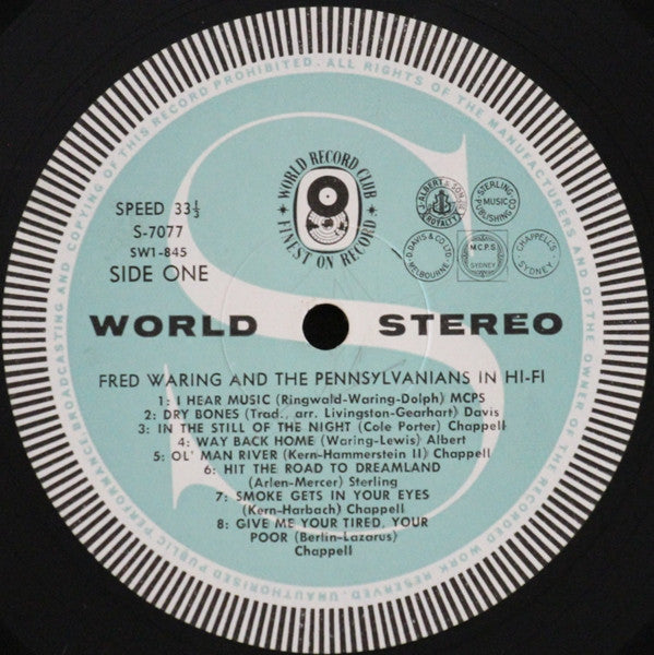 Fred Waring & The Pennsylvanians : Fred Waring & The Pennsylvanians In Hi-Fi (LP, Album, Club)