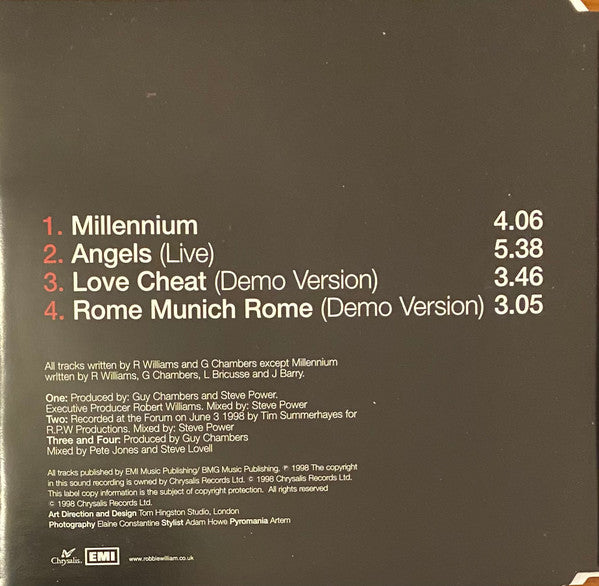 Robbie Williams : Millennium (CD, Single)