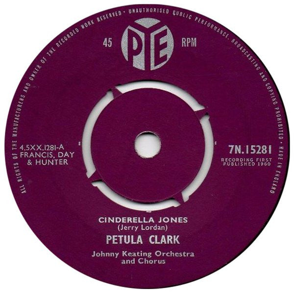 Petula Clark : Cinderella Jones  (7", Single)