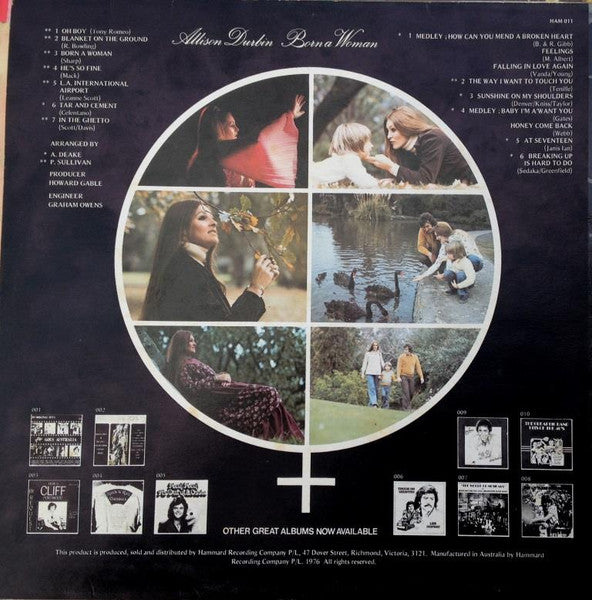 Allison Durbin : Born A Woman (LP, Album)