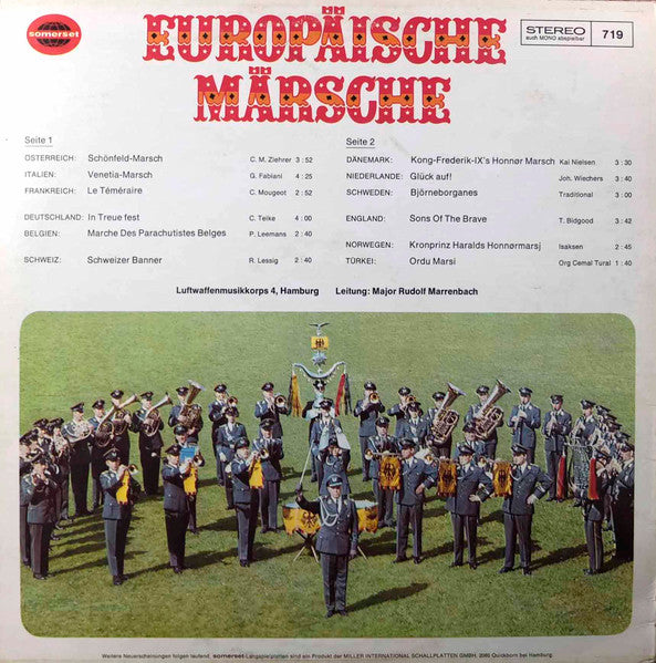 Luftwaffenmusikkorps 4, Hamburg* : Europäische Märsche (LP, Album)