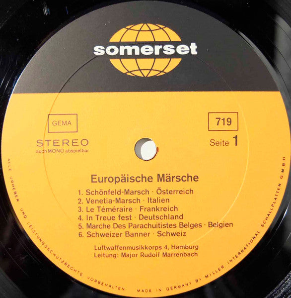 Luftwaffenmusikkorps 4, Hamburg* : Europäische Märsche (LP, Album)