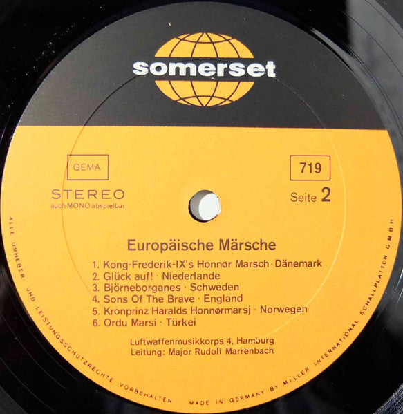 Luftwaffenmusikkorps 4, Hamburg* : Europäische Märsche (LP, Album)