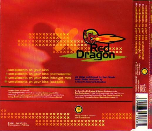 Red Dragon With Brian And Tony Gold* : Compliments On Your Kiss (CD, Maxi)