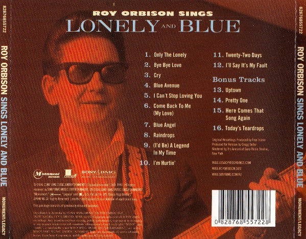 Roy Orbison : Lonely And Blue (CD, Album, RE)