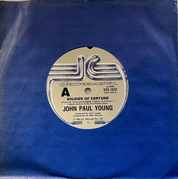 John Paul Young : Soldier Of Fortune (7", Single)