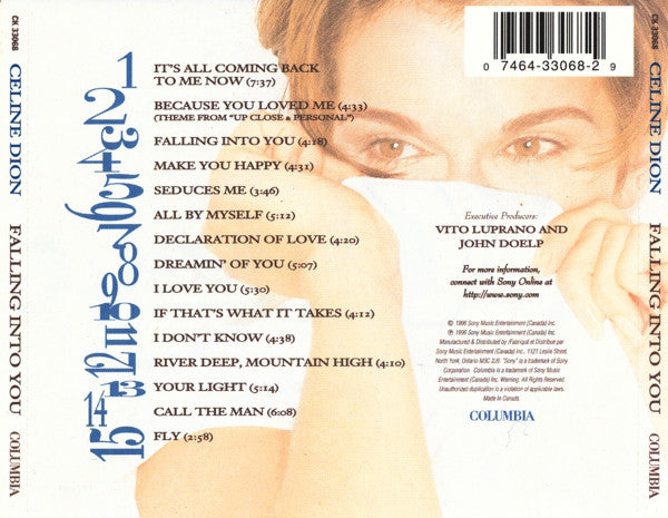 Céline Dion : Falling Into You (CD, Album)