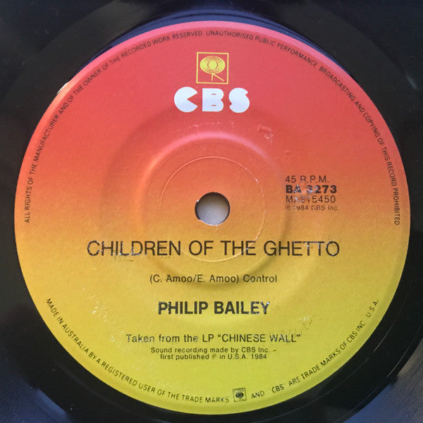 Philip Bailey : Walking On The Chinese Wall (7")