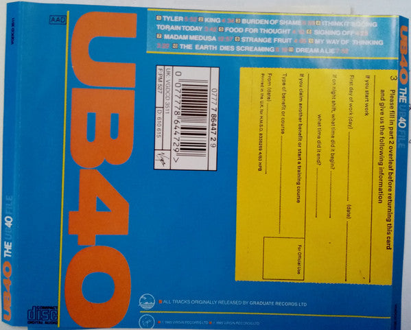 UB40 : The UB40 File (CD, Comp, RE)