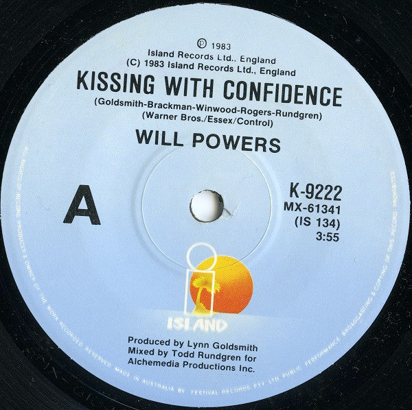 Will Powers : Kissing With Confidence (7")