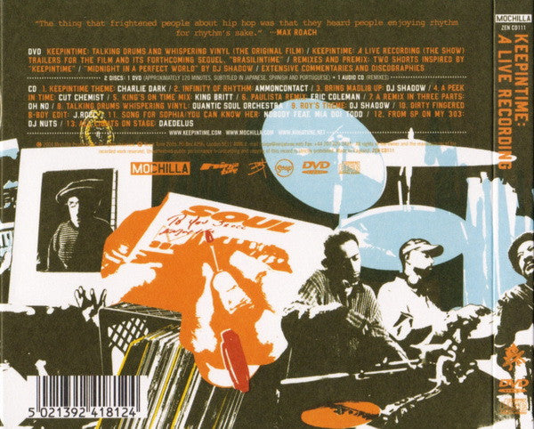Various : Keepintime: A Live Recording (DVD-V, PAL + CD)