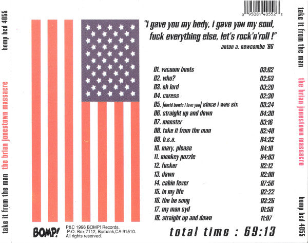 The Brian Jonestown Massacre : Take It From The Man! (CD, Album)
