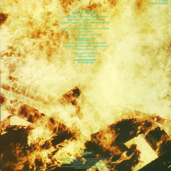 Ian Moss : Out Of The Fire (7", Single, Ltd)