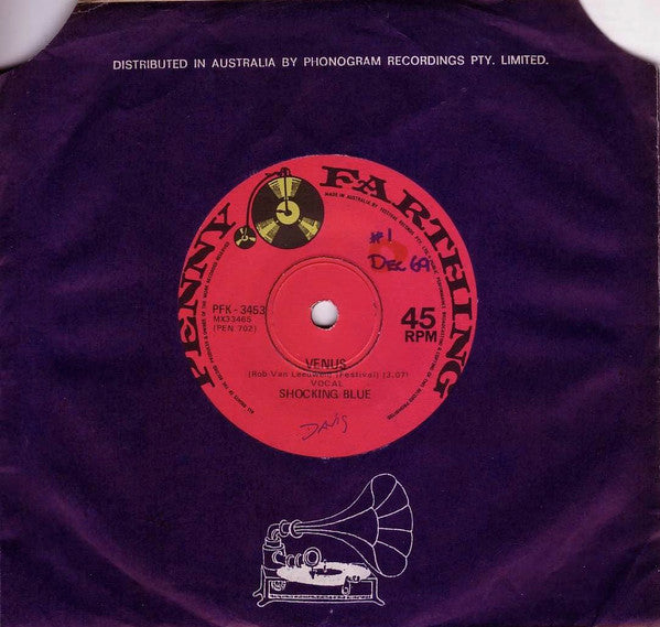 Shocking Blue : Venus (7", Single, Mono, Bol)