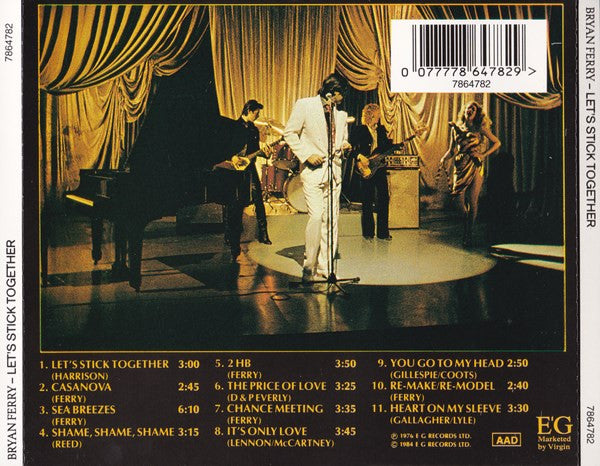 Bryan Ferry : Let's Stick Together (CD, Album, RE)