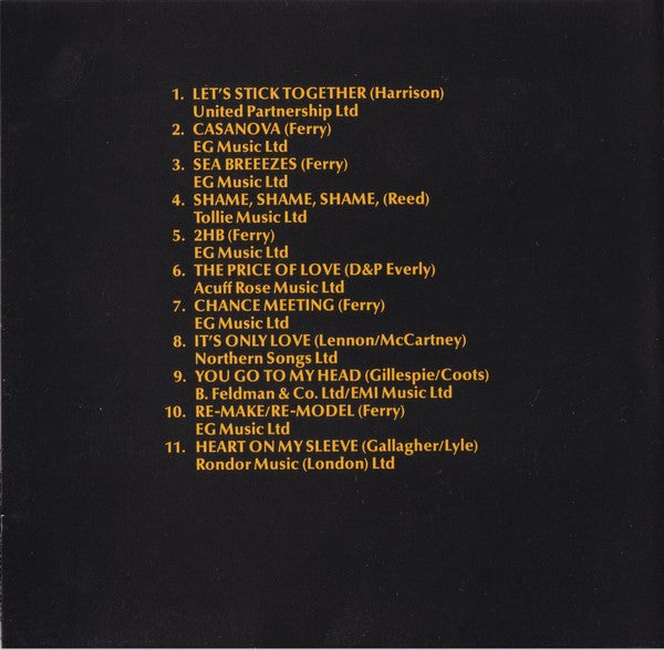Bryan Ferry : Let's Stick Together (CD, Album, RE)