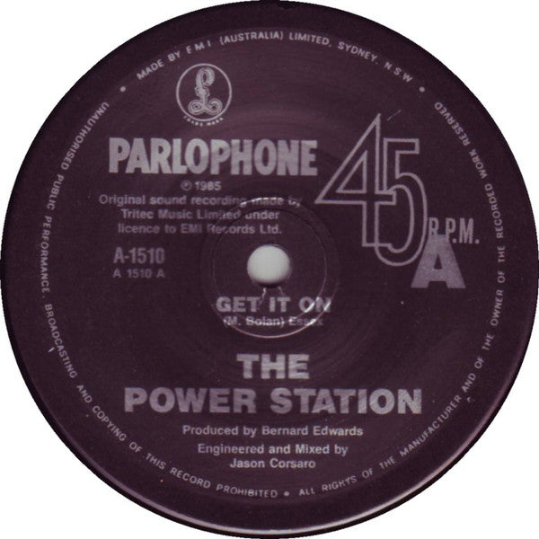 The Power Station : Get It On (7", Single)