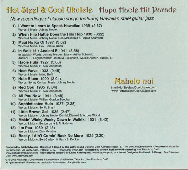 Hot Steel & Cool Ukulele : Hapa Haole Hit Parade (CD, Album)
