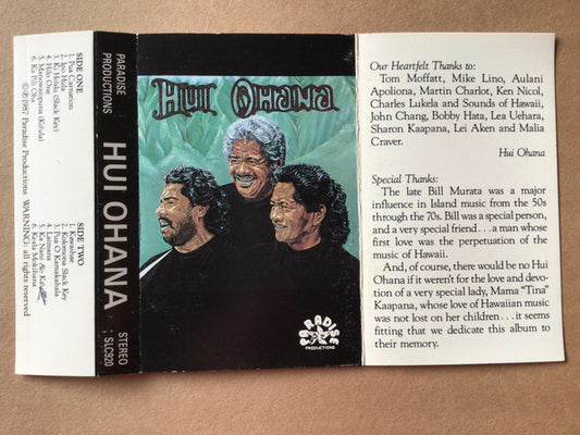 Hui Ohana : Hui Ohana (Cass, Album)