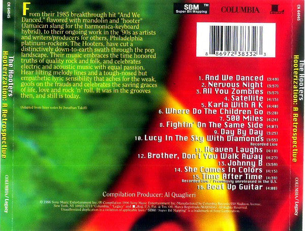 The Hooters : Hooterization: A Retrospective (CD, Album, Comp, RE)