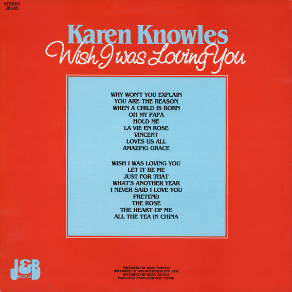 Karen Knowles : Wish I Was Loving You (LP, Album)