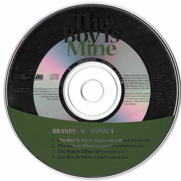 Brandy (2) & Monica : The Boy Is Mine (CD, Single)