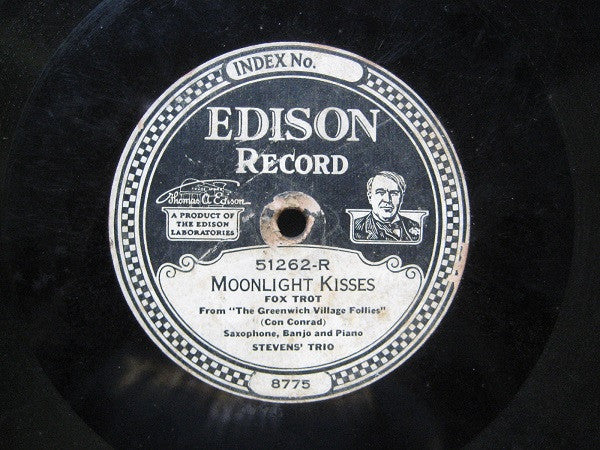 Ernest L. Stevens' Trio  /  Ernest Stevens' Dance Orchestra : Moonlight Kisses / Little Butterfly (Edison Disc)