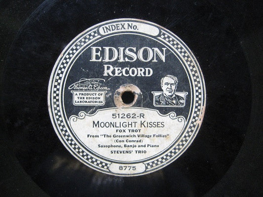 Ernest L. Stevens' Trio  /  Ernest Stevens' Dance Orchestra : Moonlight Kisses / Little Butterfly (Edison Disc)