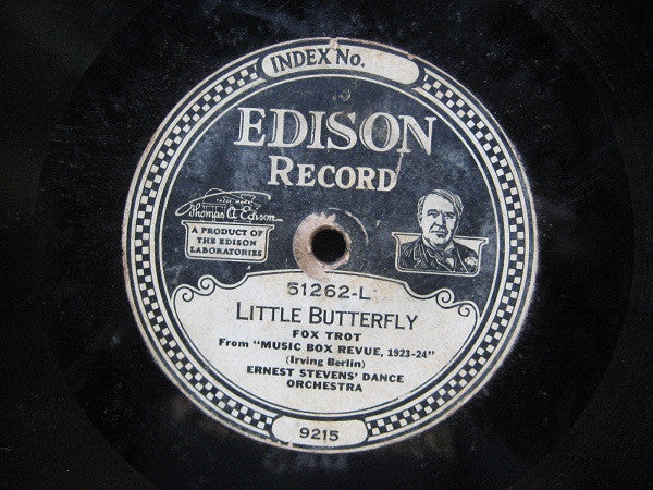 Ernest L. Stevens' Trio  /  Ernest Stevens' Dance Orchestra : Moonlight Kisses / Little Butterfly (Edison Disc)