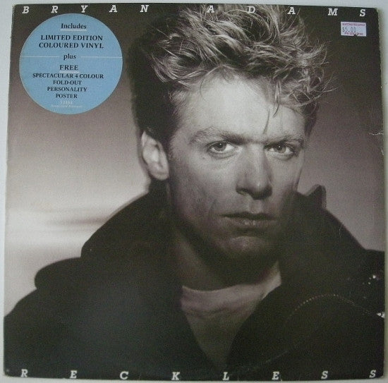 Bryan Adams : Reckless (LP, Album, Ltd, Blu)