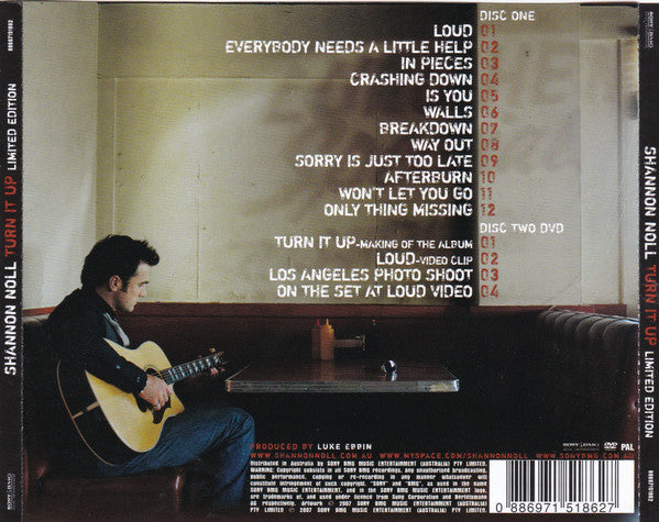 Shannon Noll : Turn It Up (CD, Album + DVD-V, PAL + Ltd)